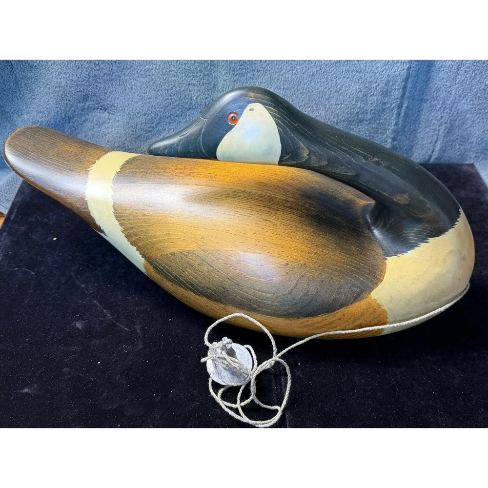 Big Sky Carvers Canada Goose Decoy with Anchor Kissy Durham Signed 16in